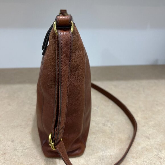 Fossil Leather Brown Crossbody Bag - Picture 7 of 8